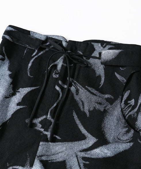 Deconstructed Safety Pin Print Skirt